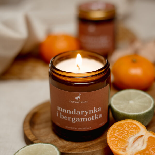 Mandarynka i Bergamotka Świeca Sojowa 250ml