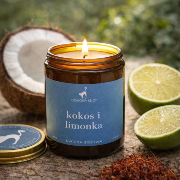 Kokos i Limonka Świeca Sojowa 250ml