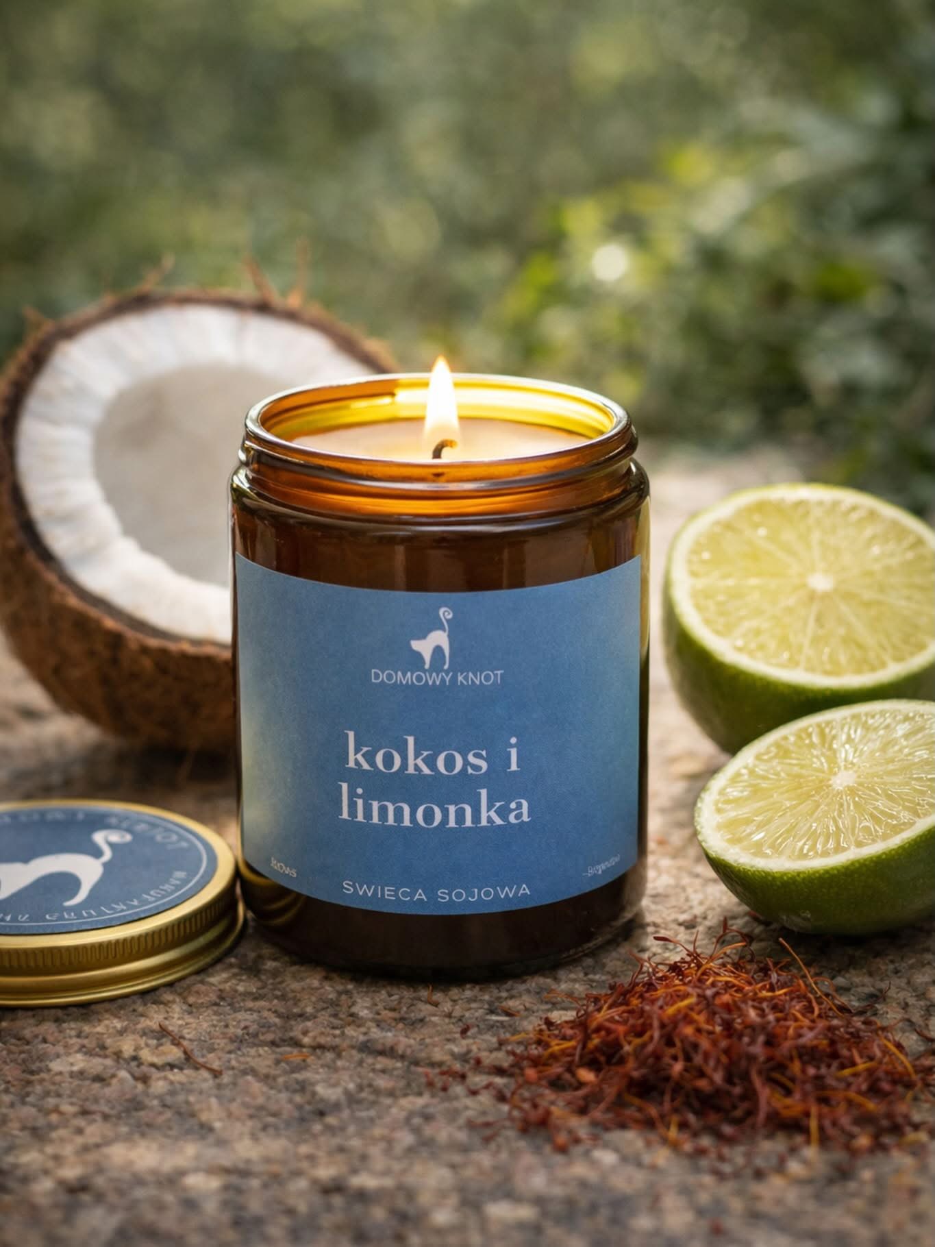 Kokos i Limonka Świeca Sojowa 250ml