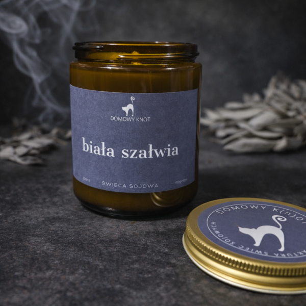 Biała Szałwia Świeca Sojowa 250ml